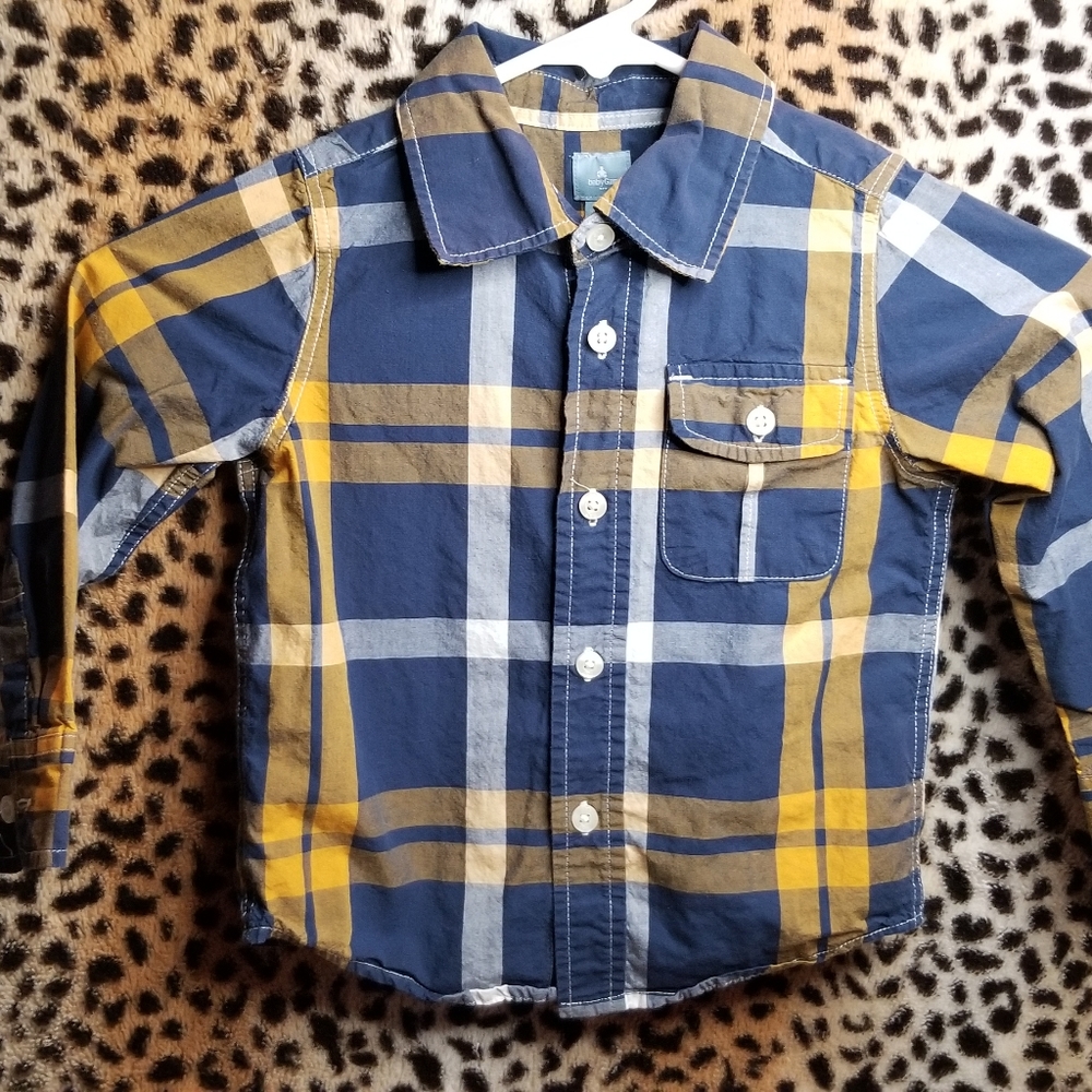 Boy's Long Sleeved Button Down Shirt